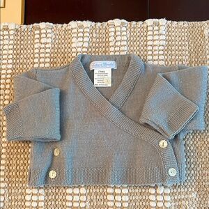 Tartine et Chocolat PARIS Child’s Gray Knit Button Cardigan 2T